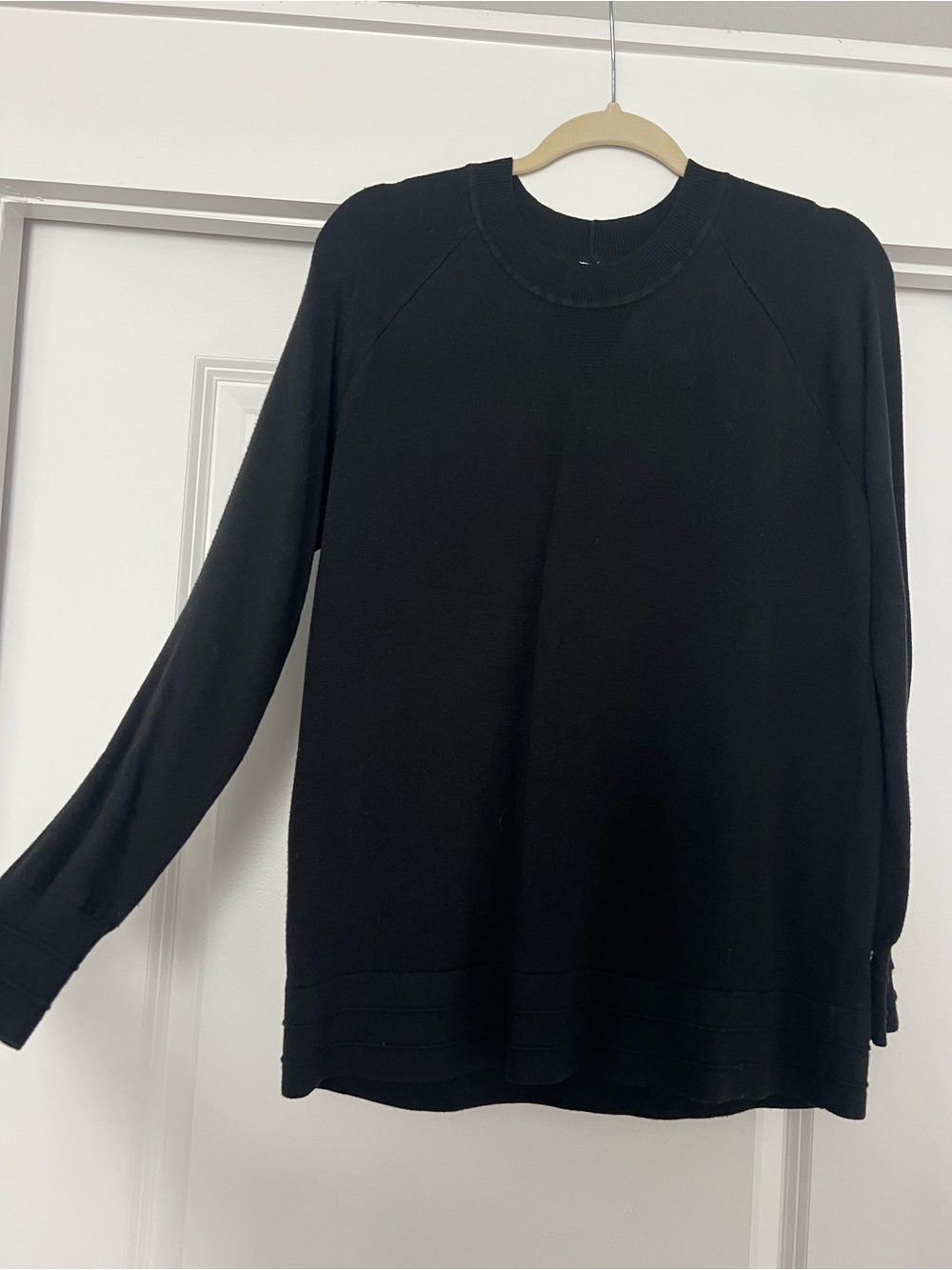 Black Long Sleeve Crewneck Sweater